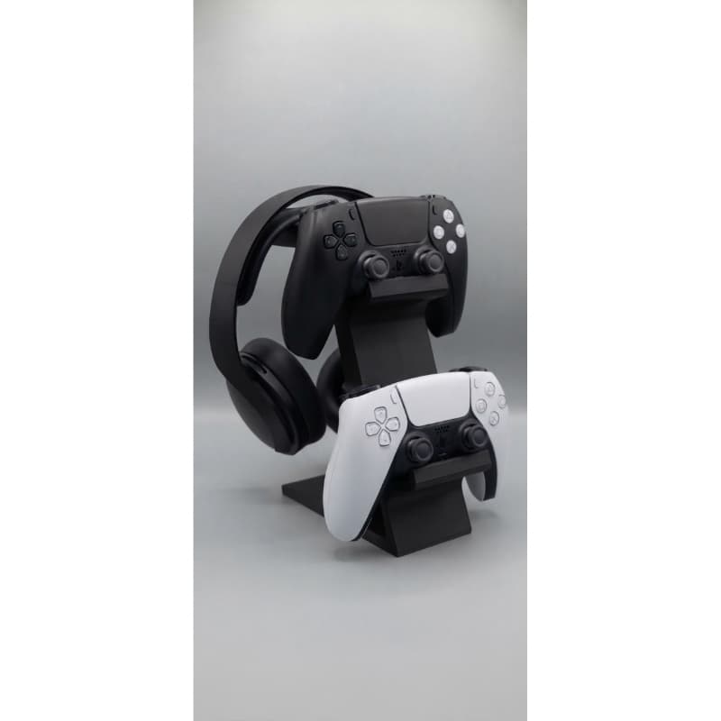Suporte Premium para Controle PS5/PS4 + Headset - Organização Gamer para seu Setup