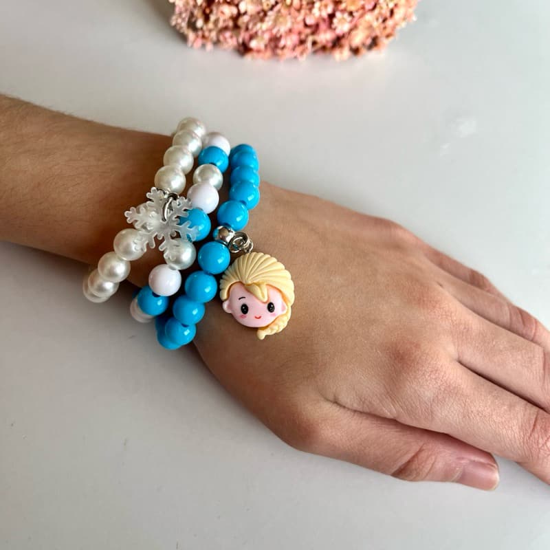 kit pulseiras infantil frozen