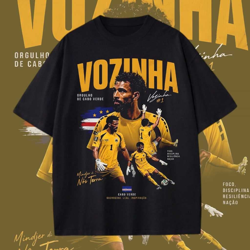 Camiseta Unissex Cabo Verde Goleito Camisa Vozinha Idolo Blusa de Algodão Time