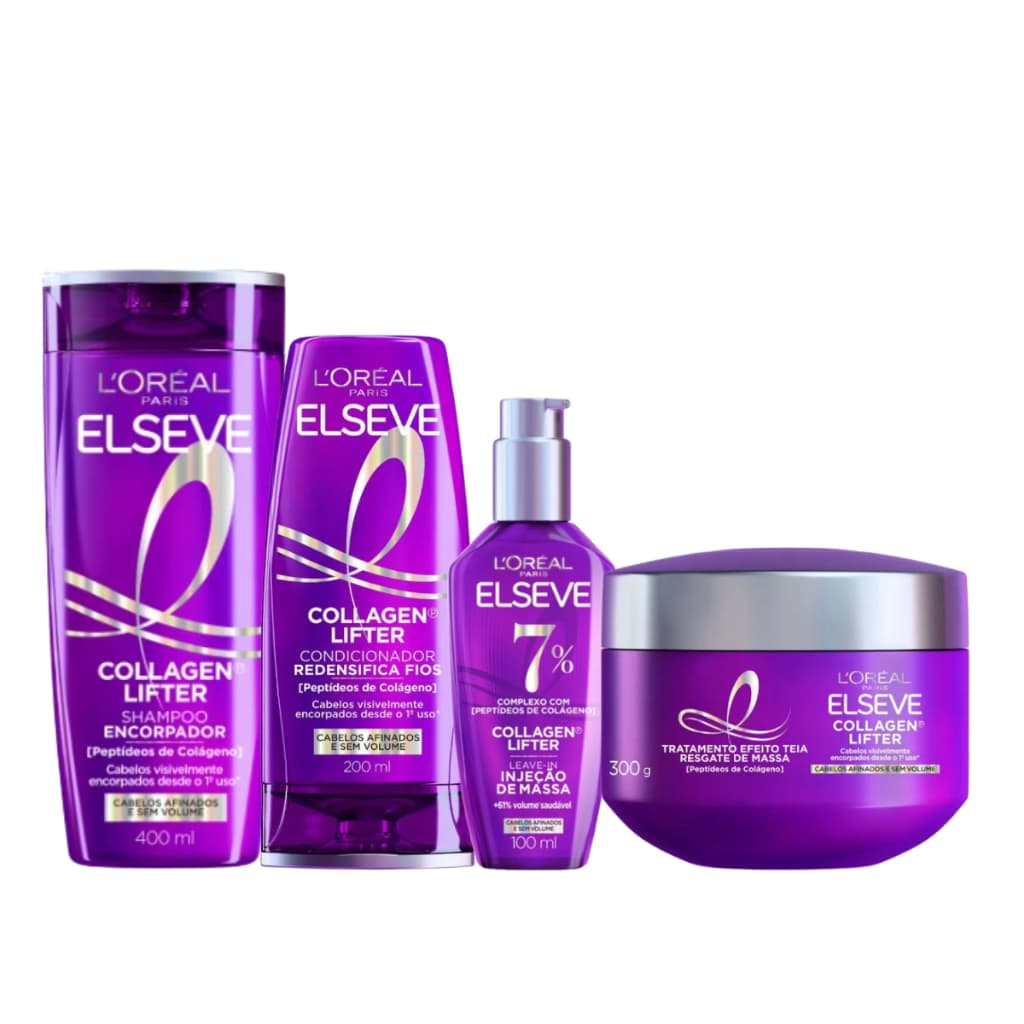 Kit Completo Elseve Collagen Lifter Elseve