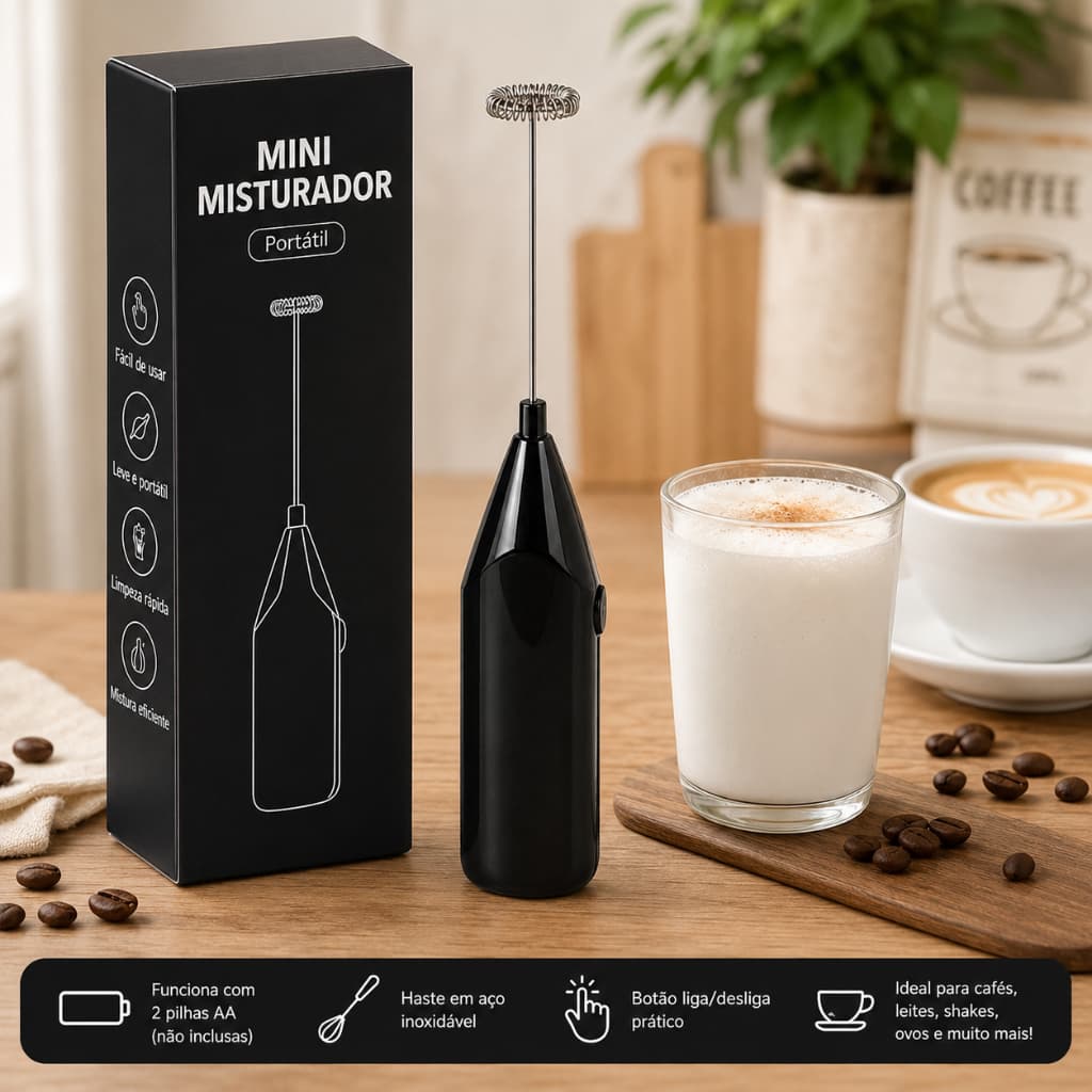 Mini Misturador Batedor Mixer Elétrico Para Claras de Ovos Leite Café Utensílios de Cozinha Pilha