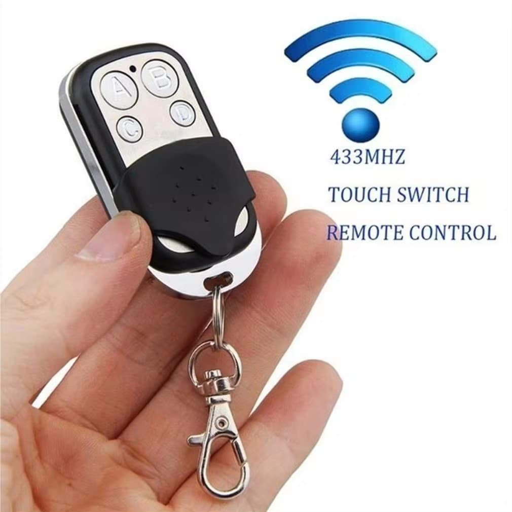 Controle Remoto Universal Portão Eletrônico E Garagem Alarme  433mhz 4 Botões Com Chaveiro