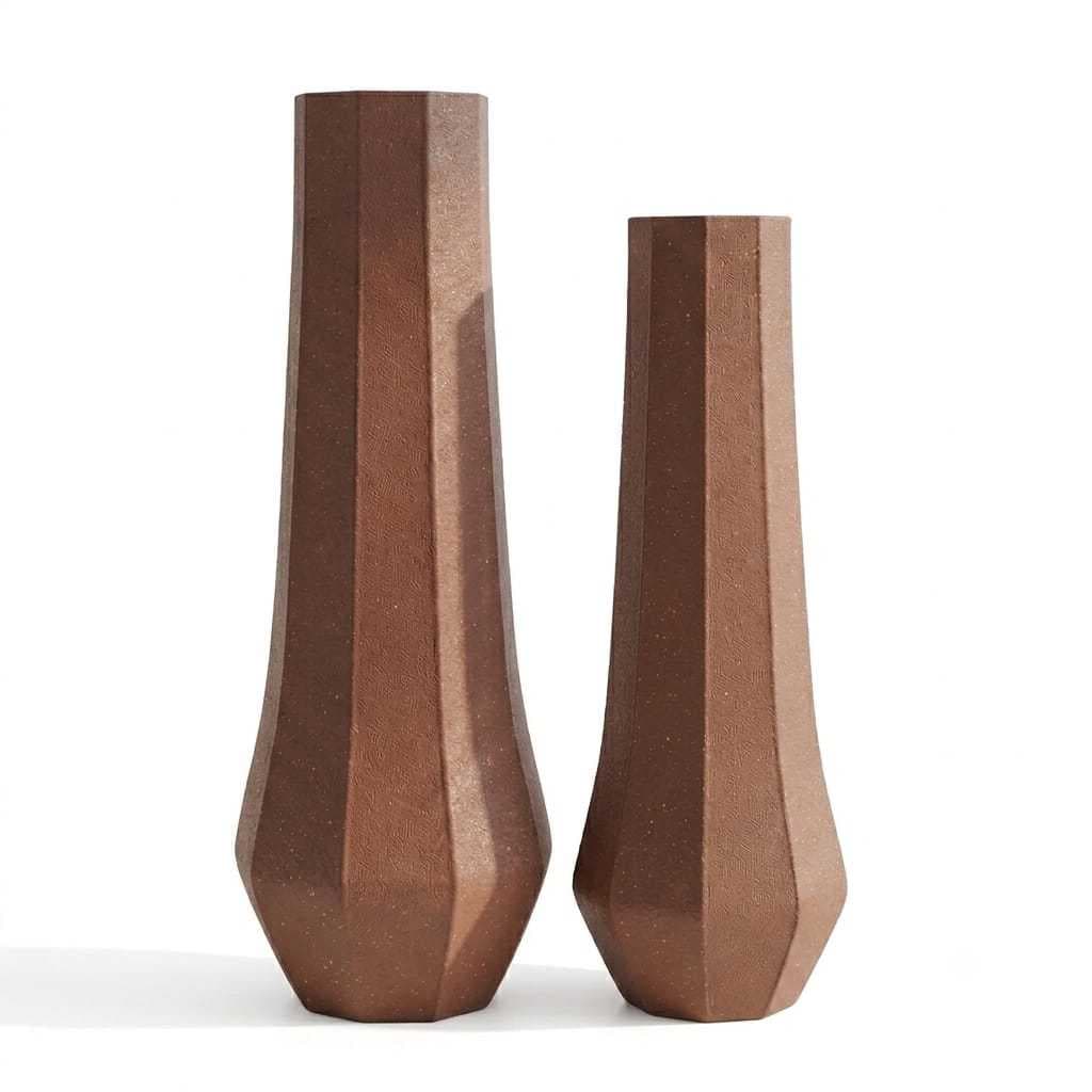 Par De Vasos Decorativos Modernos Minimalistas Para Sala Mesa