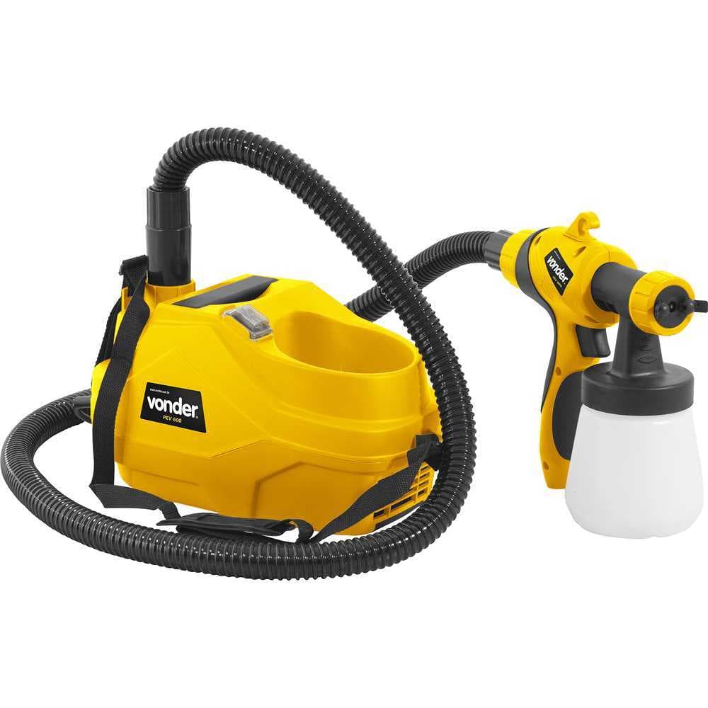Pistola Elétrica Para Pintura Vonder PEV 600 127V HVLP 700ml 3 Tipos de Jato Profissional