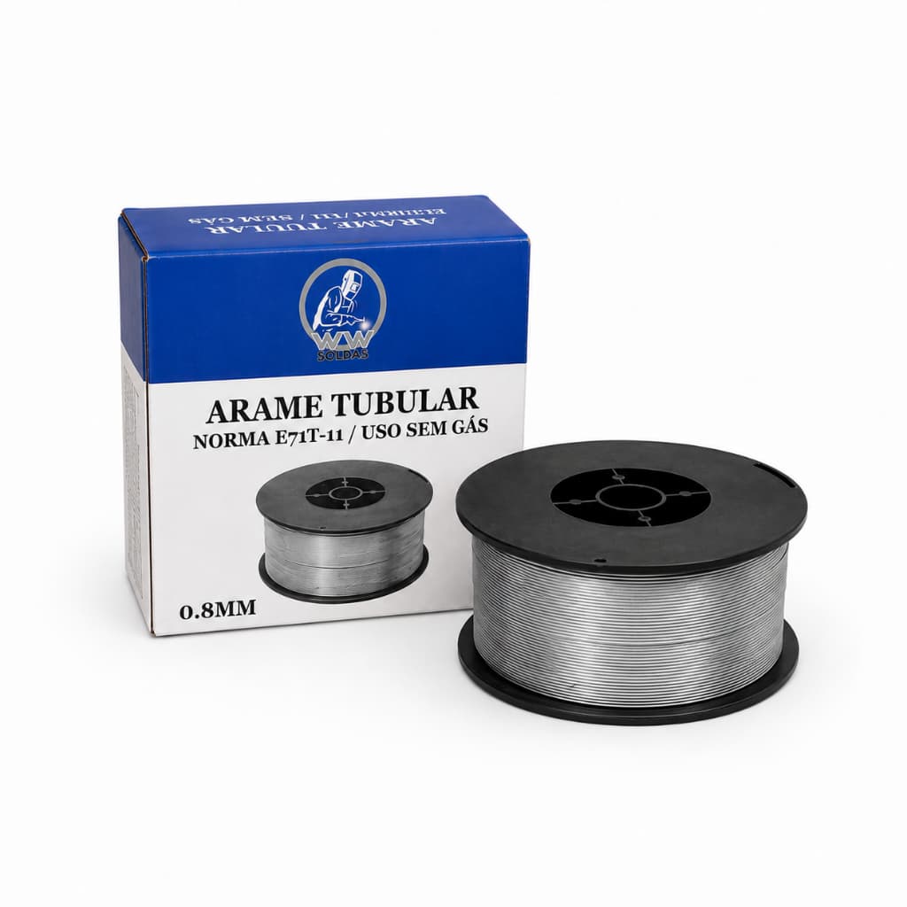 Arame Sem Gas Para Solda Mig Revestido  0,8mm 1kg