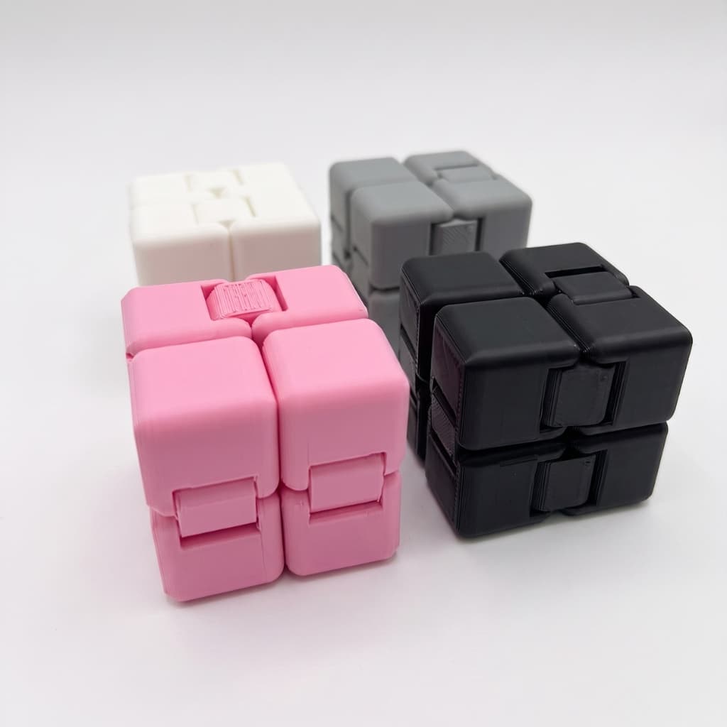 Cubo Infinito Antiestresse Articulado Fidget Toy Sensorial Portátil para Alívio do Estresse