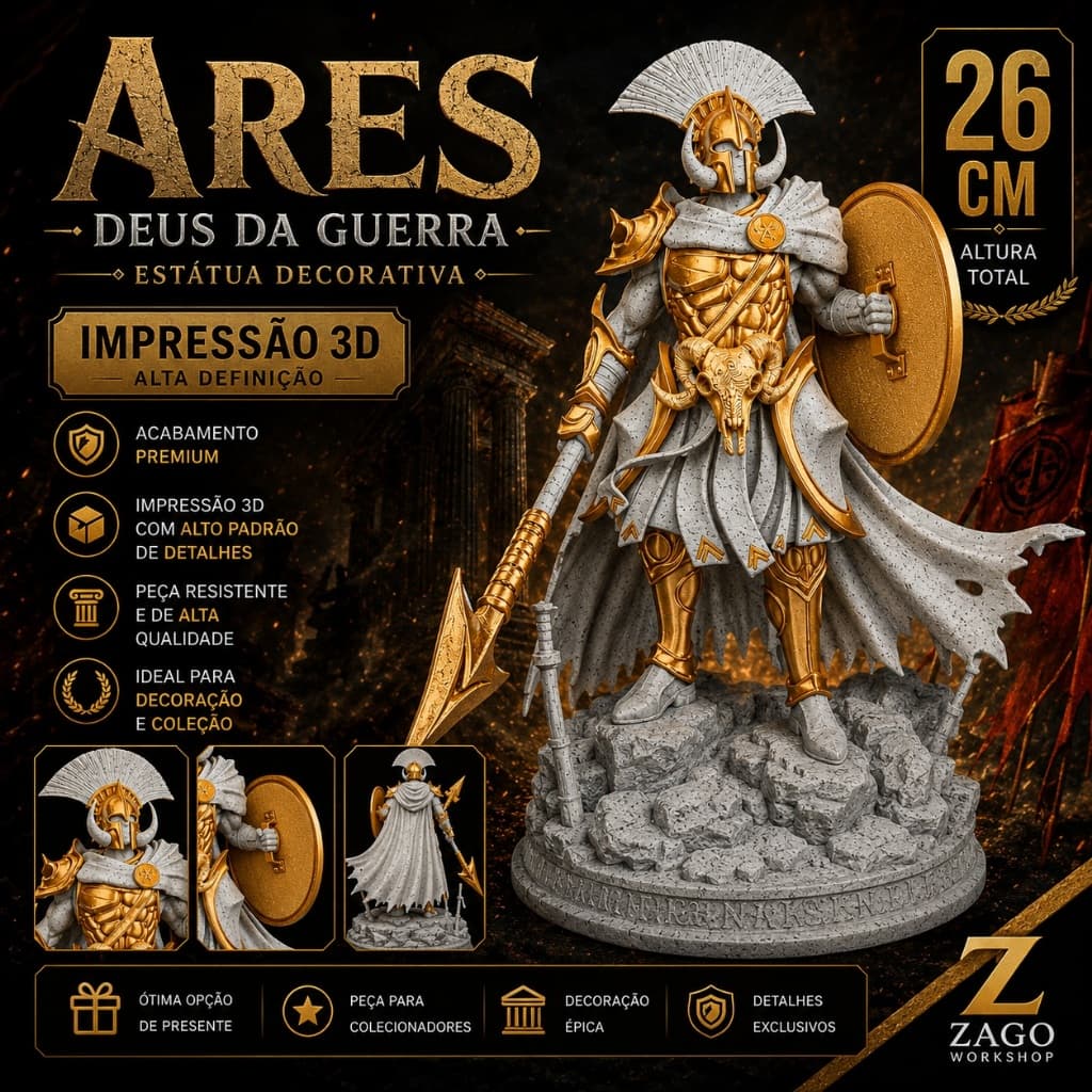 ⚔️ Ares – Deus da Guerra - Zago's Workshop
