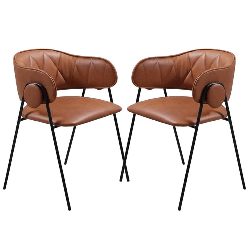 Kit 2 Cadeiras Yara Design Contemporâneo Para Sala de Jantar Área Gourmet Recepção