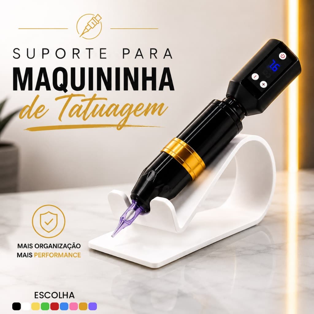 Suporte 3D para Maquininha Caneta de Tatuagem