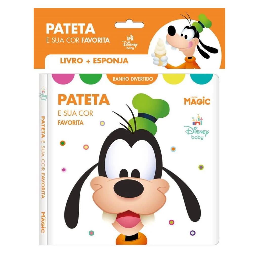 Livro de Banho Infantil com Esponja Personagens - Impermeável