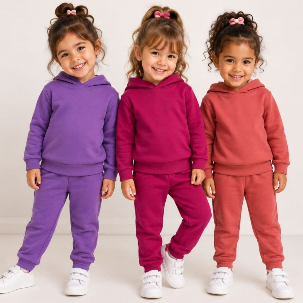 Conjunto Moletom Infantil Menina | Conjunto Moletom Feminino Infantil | Lote de Roupa Infantil Menina