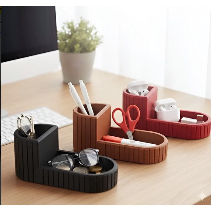 Organizador de Mesa Porta Caneta Multiuso Escritório Home Office