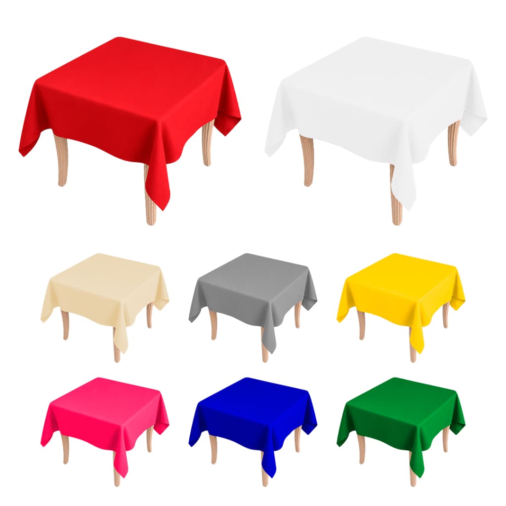 Kit 03 Toalha De Mesa Oxford Tecido Grosso Quadrada 1,50x1,50m - Decoração Festa Buffet Promoção