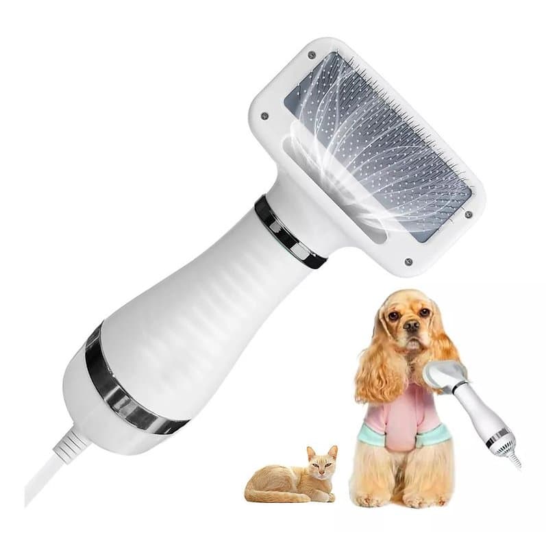 Secador De Pelo Escova Pente Pet Tosa Profissional Portátil