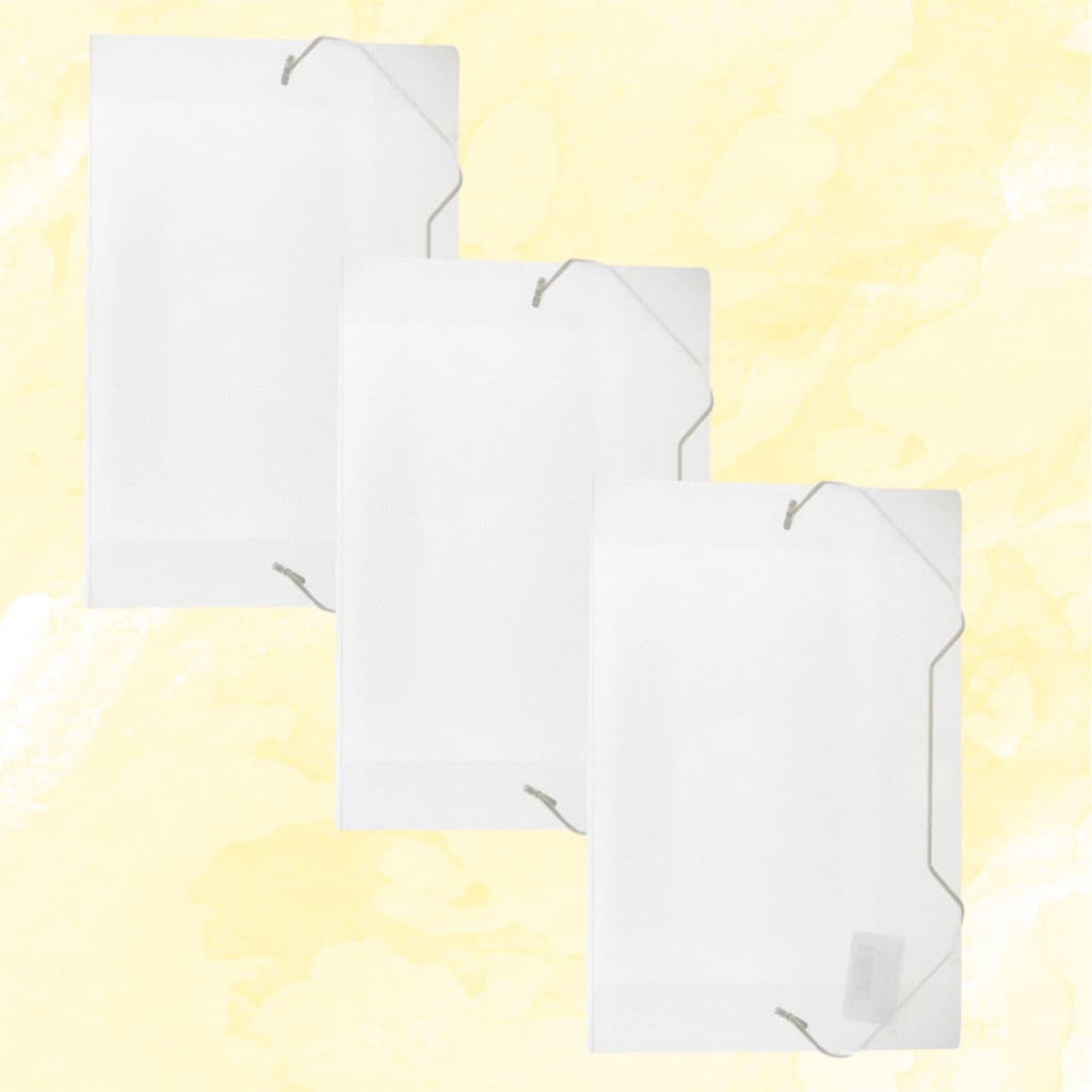Pasta Plástica Aba Elástico Mini 3 Unidades 180X245mm ACP