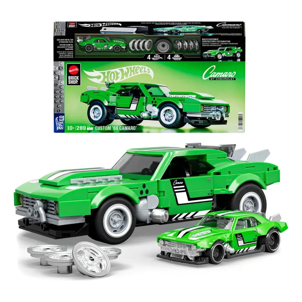 Hot Wheels Brick Shop Speed 68 Custom Camaro Mattel