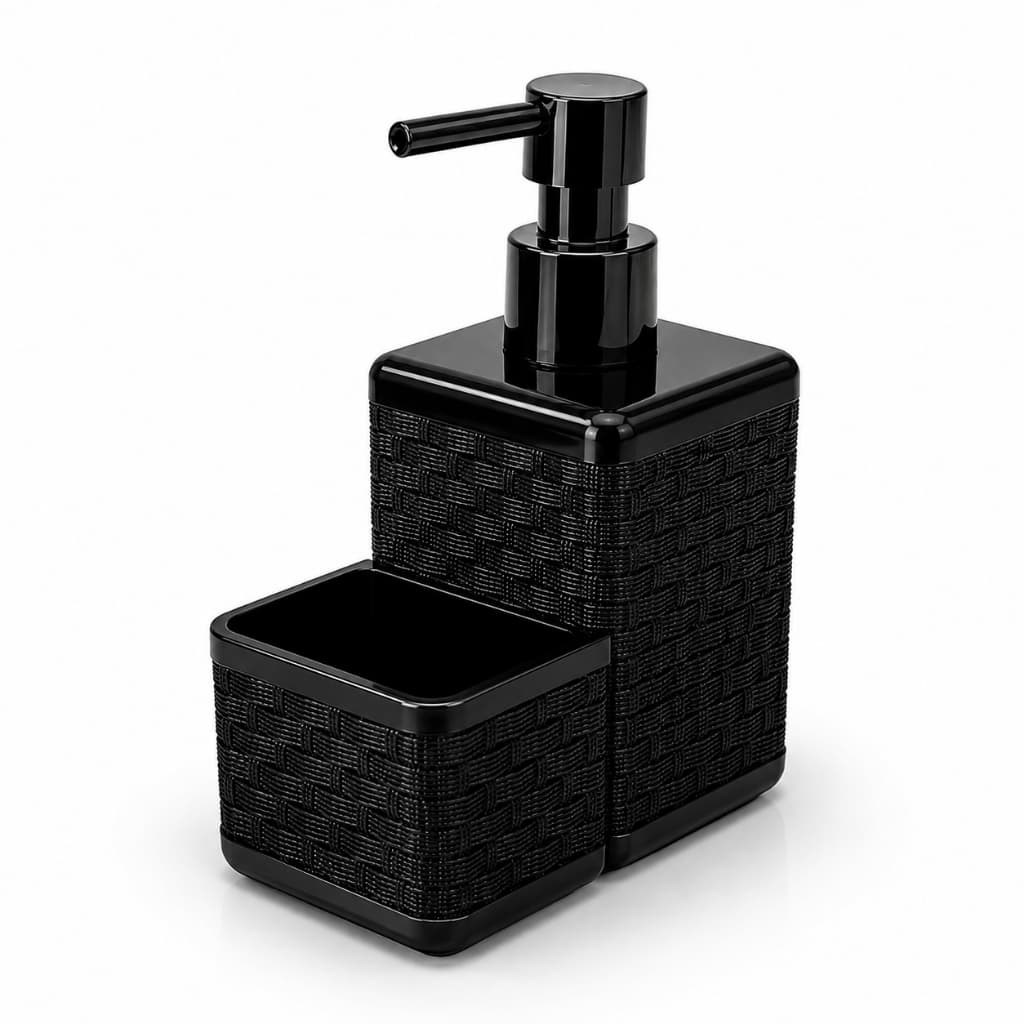 Dispenser de Detergente com Porta Esponja 2 em 1 – Organização, praticidade e elegância para sua cozinha
