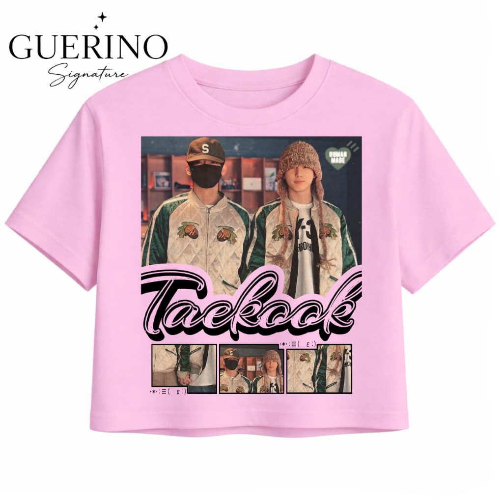 Cropped Taekook BTS Casal K-pop Taehyung Jungkook 100% Algodão Premium
