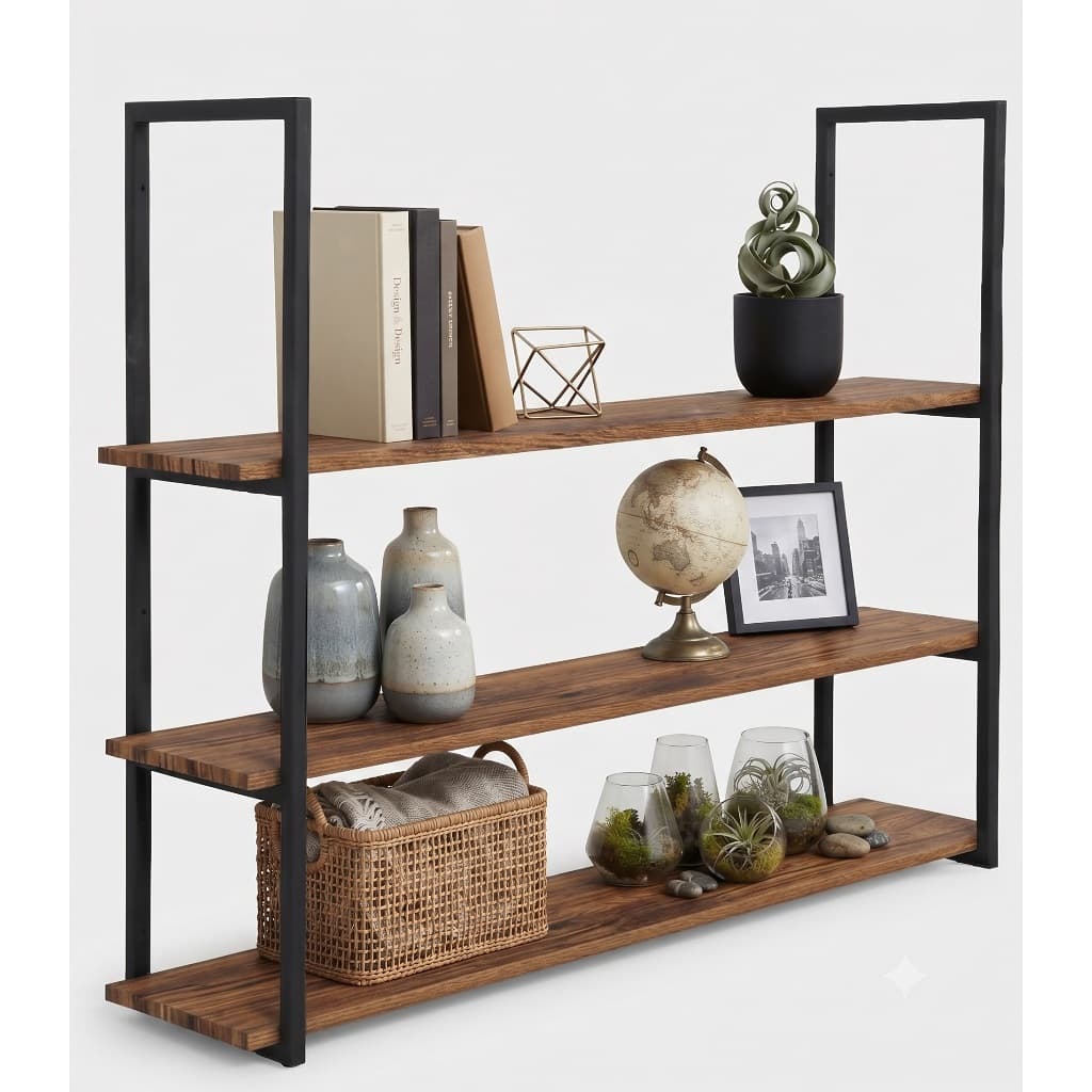 Suporte Prateleira Parede Teto Estilo Industrial Vip 90x30 Resistente Somente Suporte