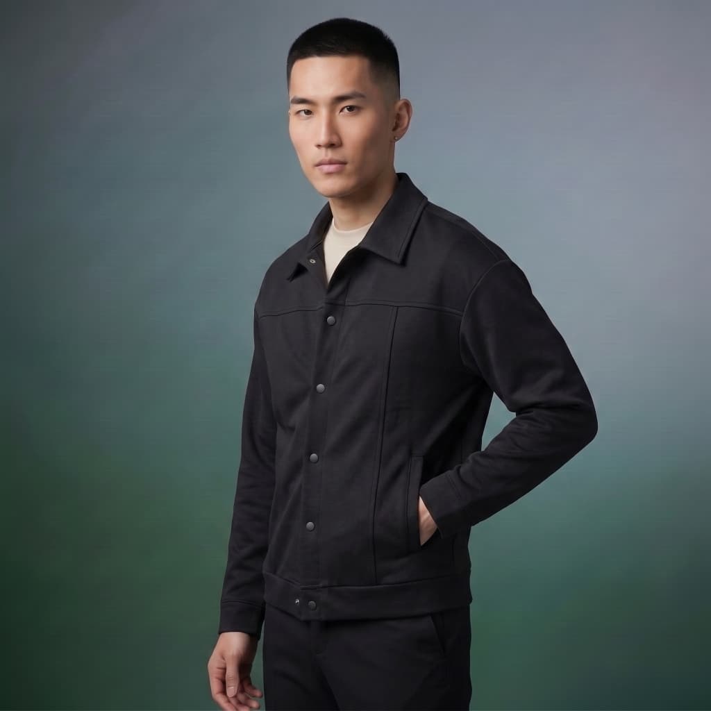 Jaqueta Masculina Premium Tecido Jhones Encorpado Casual Social Botões