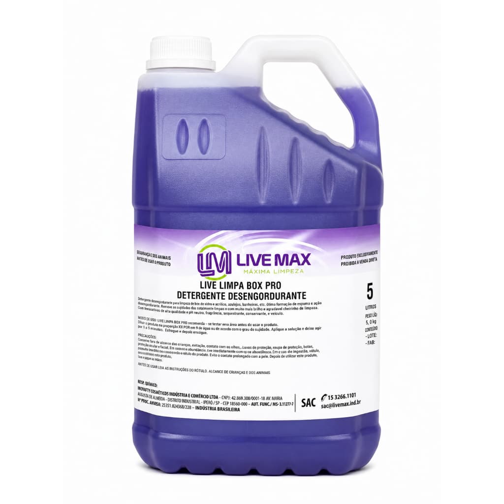 Limpa Box Pro 5L Limpador Multiuso Desengordurante Concentrado