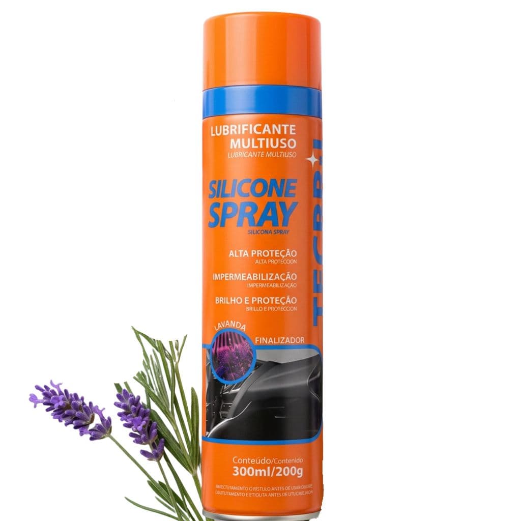 Silicone Spray Aerossol Lavanda Tecbril Tec Pro 300ml / 200g
