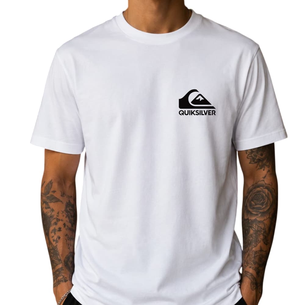 Camiseta Básica Masculina Quik 100 % Algodão Confortável Silver Casual