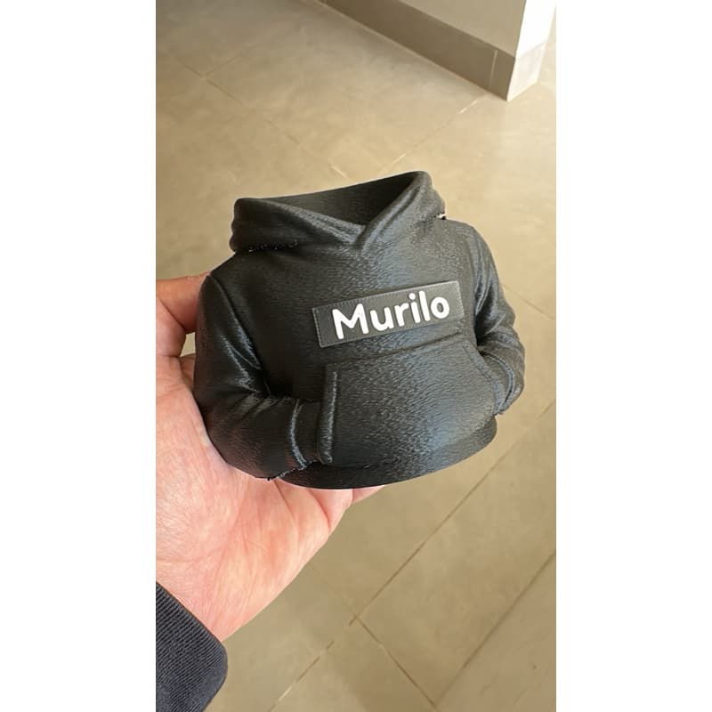 Porta Lápis e Caneta Personalizado em Formato de Moletom, Nome Personalizado