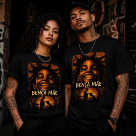 Camiseta Bença Mãe – Fé, Gratidão e Ancestralidade Premium