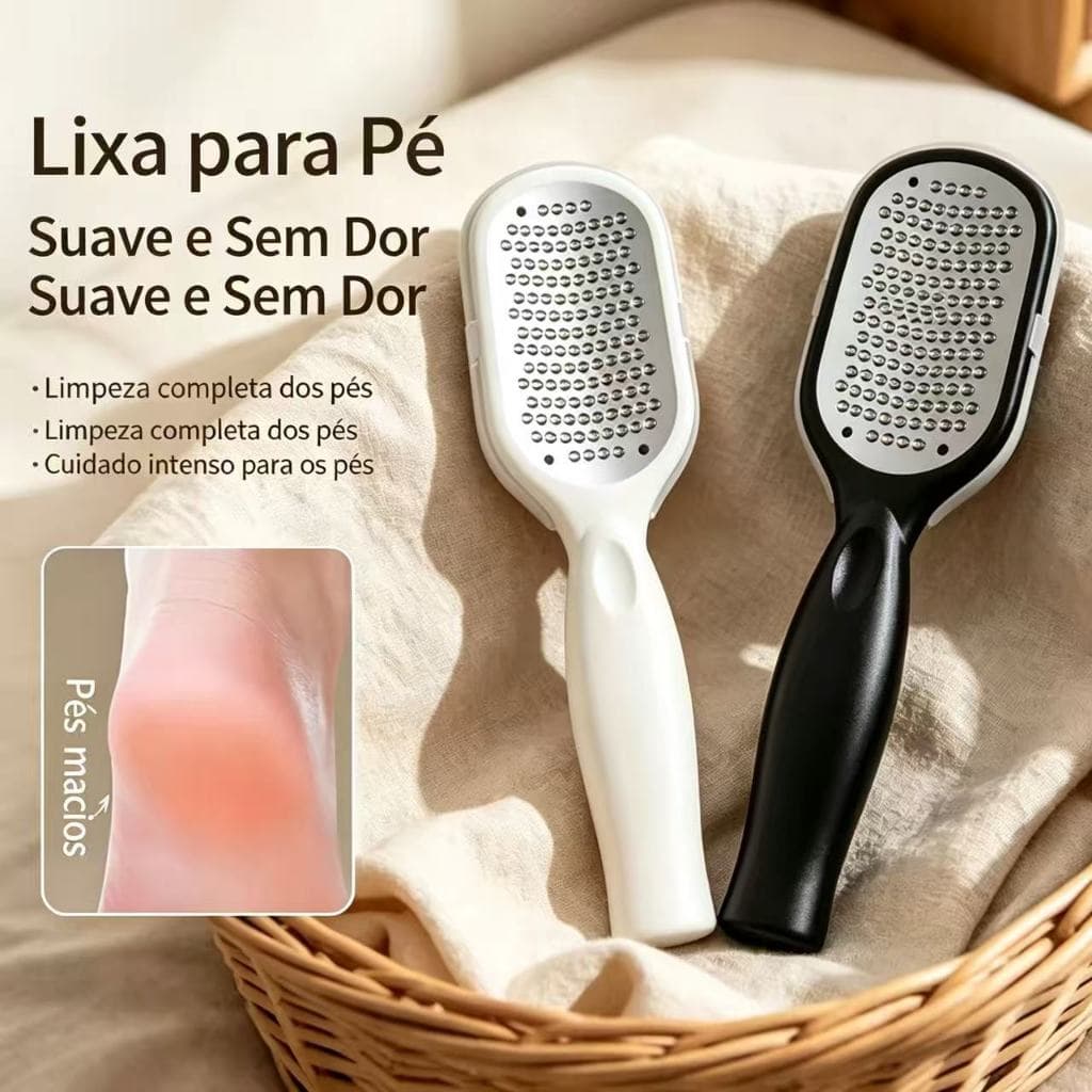 Raspador de Pés de Aço Inoxidável Durável – Ferramenta Essencial de Pedicura para Higiene e Cuidado Profissional dos Pés