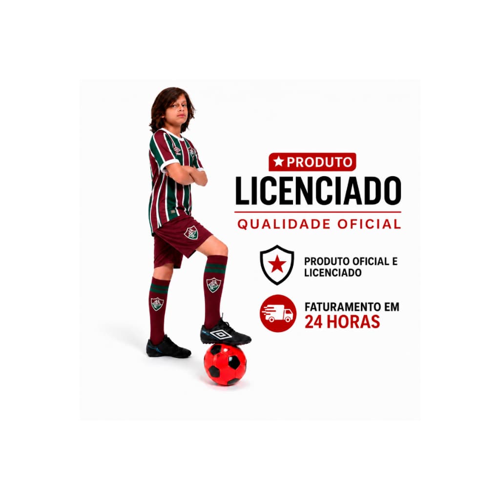 Meião  De Futebol Licenciado Do Fluminense  infantil /juvenil