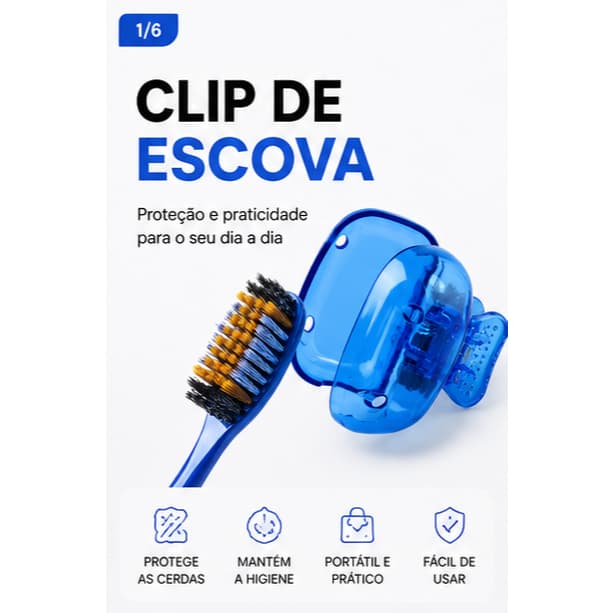 Kit 2/4/8 Clipe Capas Protetoras Para Escova De Dentes Portátil Anti Poeira Higiênica