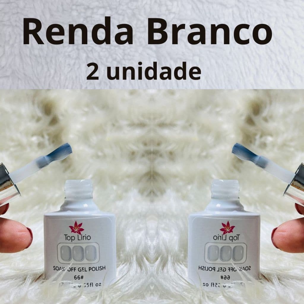 Esmalte Renda em Gel Lirió ( transparente / Rosa / Branco) Seca Cabine Envio Hoje