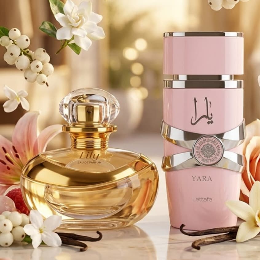 Perfumes Femininos Lily e Yara Eau de Parfum Fragrância Doce Elegante e de Alta Fixação
