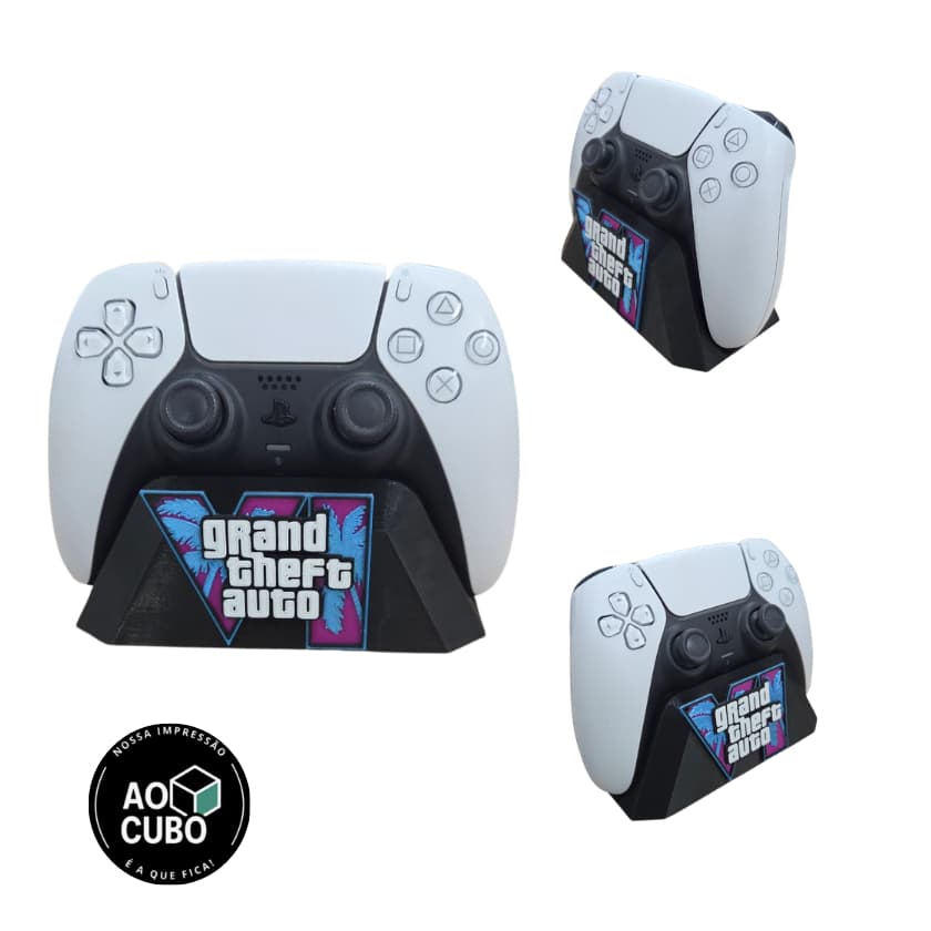 Suporte Gamer Para Controle Ps5/ps4/xbox Premium 3d temático GTA