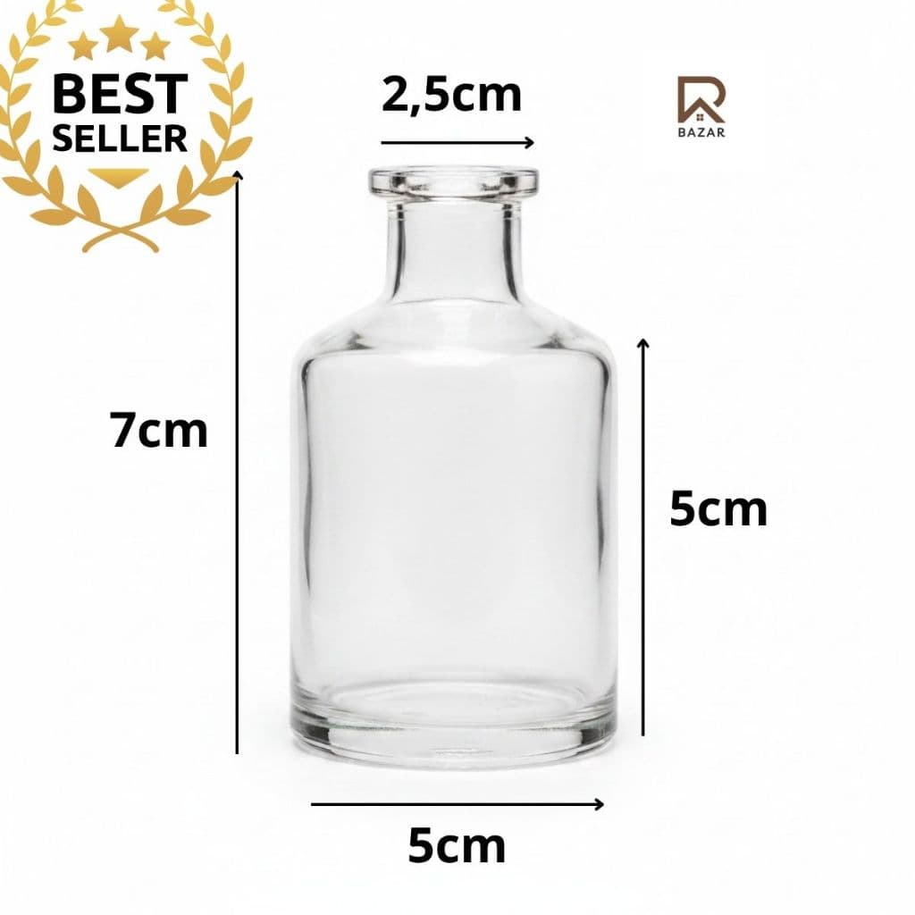 kit ate 24un Vidro botanico 50ml lembrancias decoração
