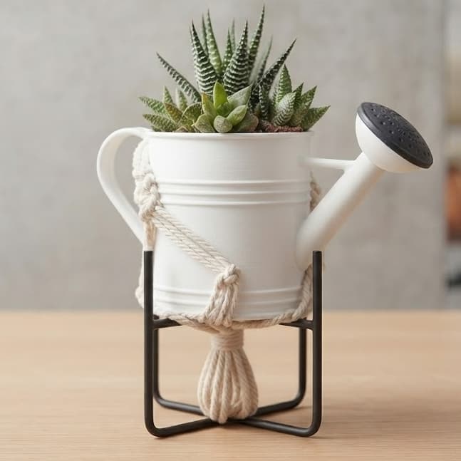 Vaso de Impressão 3D Regador para Suculentas Decoração