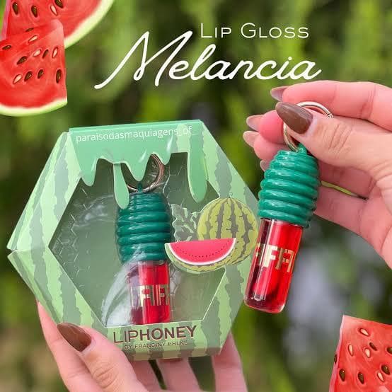 Gloss Labial Lip Bunny Melancia - Efeito Sofisticado, Textura Espelhada, Fórmula Hidratante