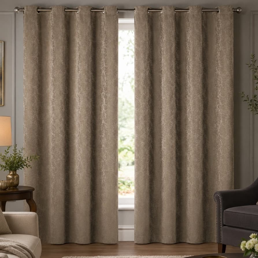 Cortina Jacquard para Sala e Quarto Tecido Premium 1,70m