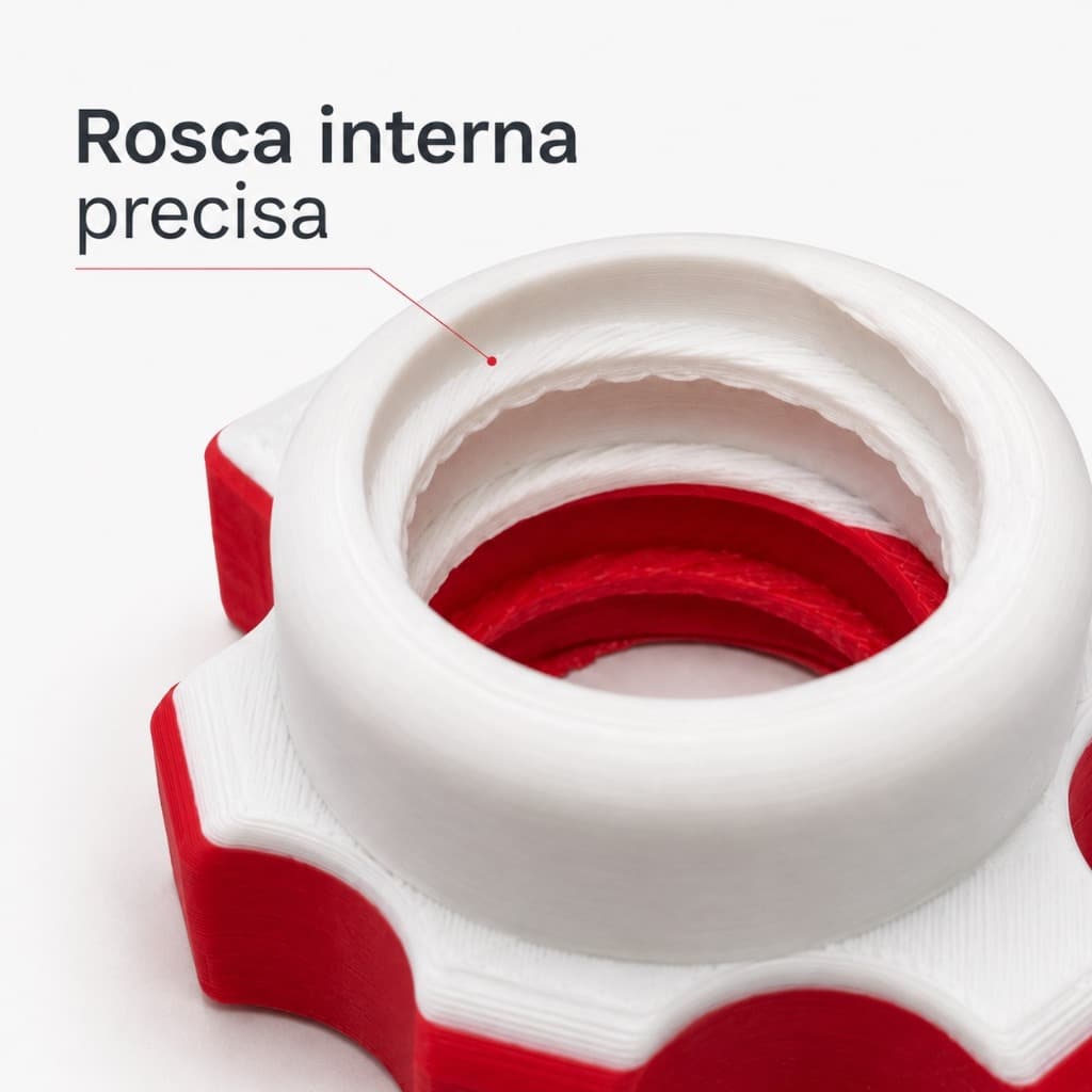 Rosca Trava 25mm Para Halter Ajustável Reposição Musculação