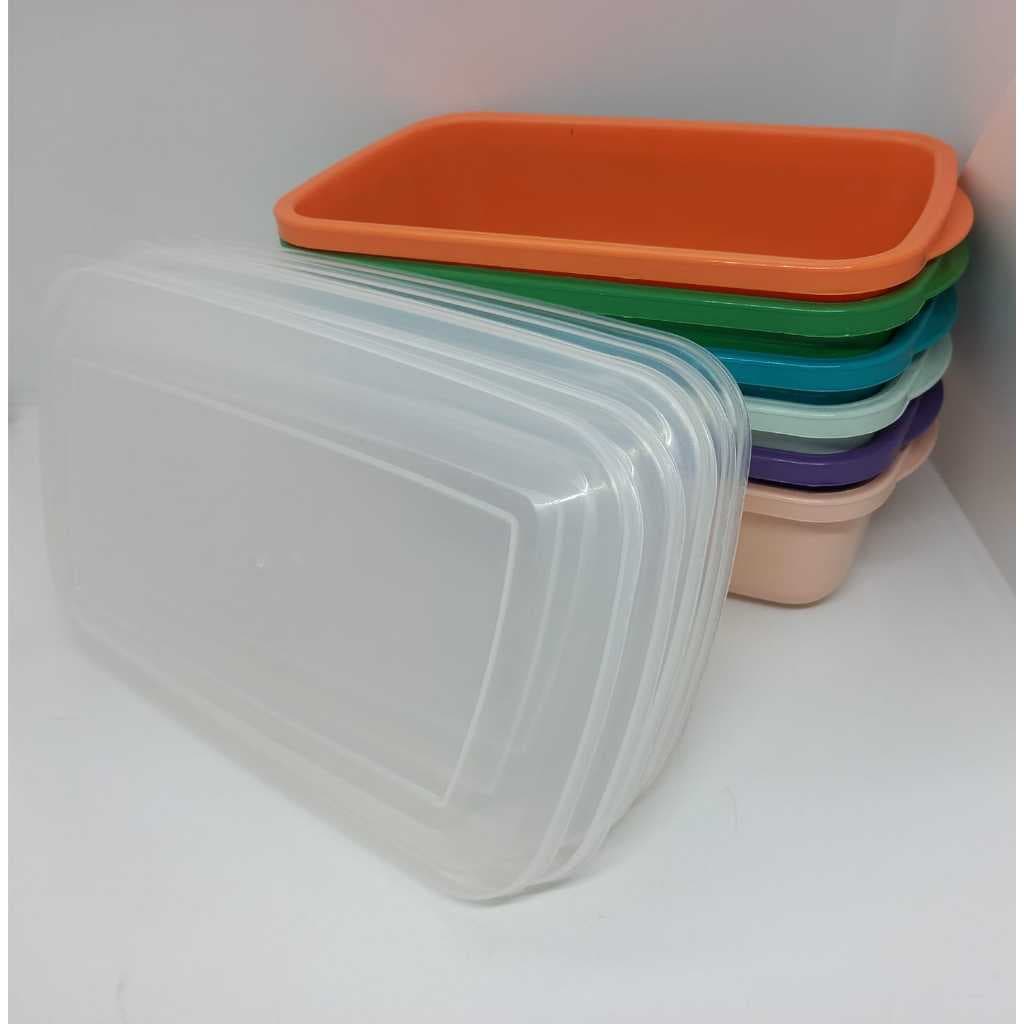 kit 10 Pote com tampa retangular marmita top!!