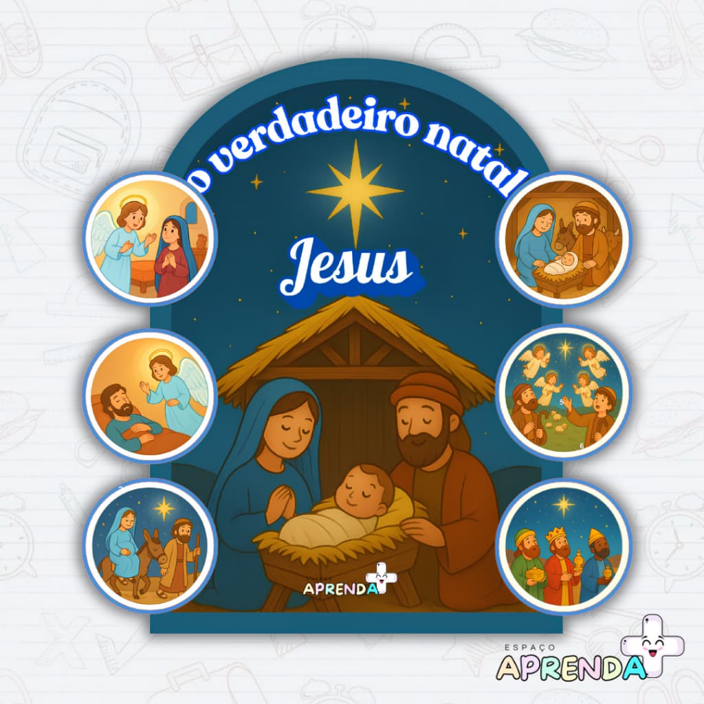 RECURSO PARA CONTAR HISTÓRIA – LUVA O VERDADEIRO NATAL (TEMAS BÍBLICOS)