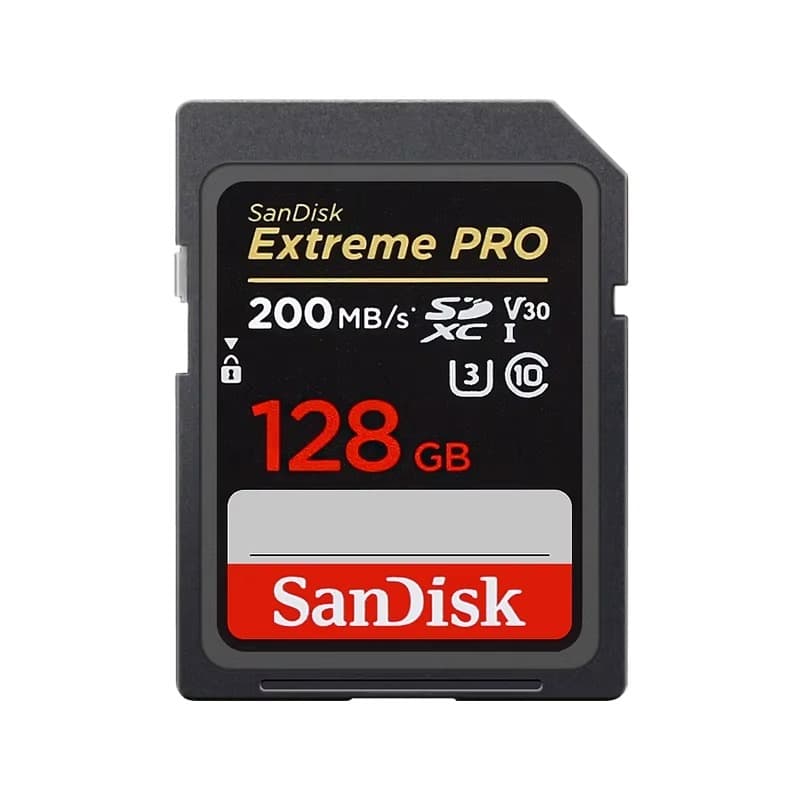 Cartão SDXC SanDisk Extreme Pro 32GB 64GB 128GB UHS-I 200MB/s C10 U3 V30 para 4K Full HD