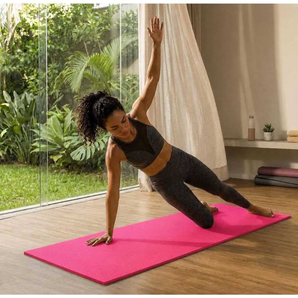 Colchonete Yoga Grosso 1.00 m x 50 cm x 10 mm Vermelho