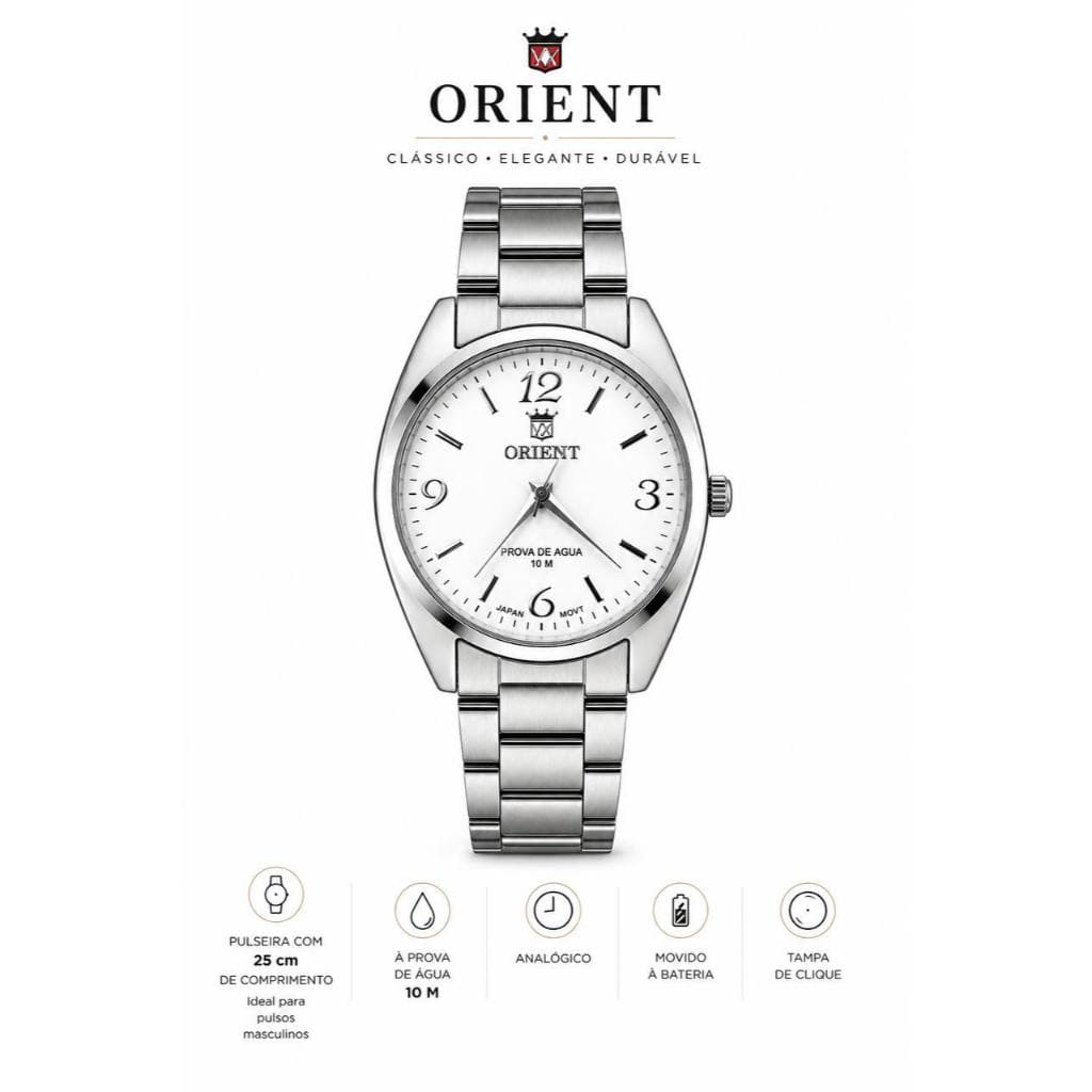 Relógio ORIMET Masculino Aço Inox Quartz Prova D’Água 10M