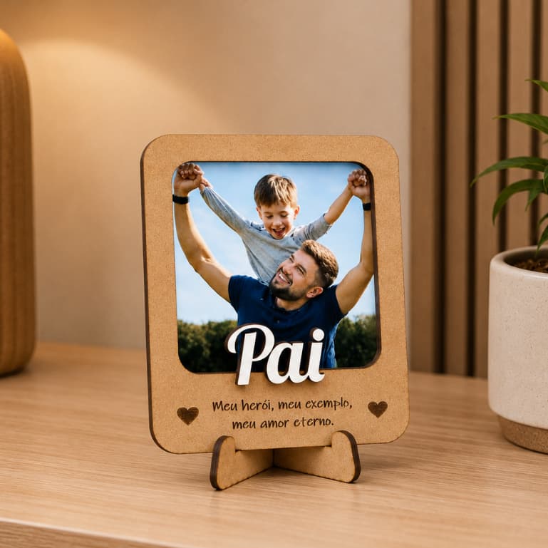 Porta Retrato Em MDF 10x12cm Lembrancinha Presente Família Dia Dos Pais