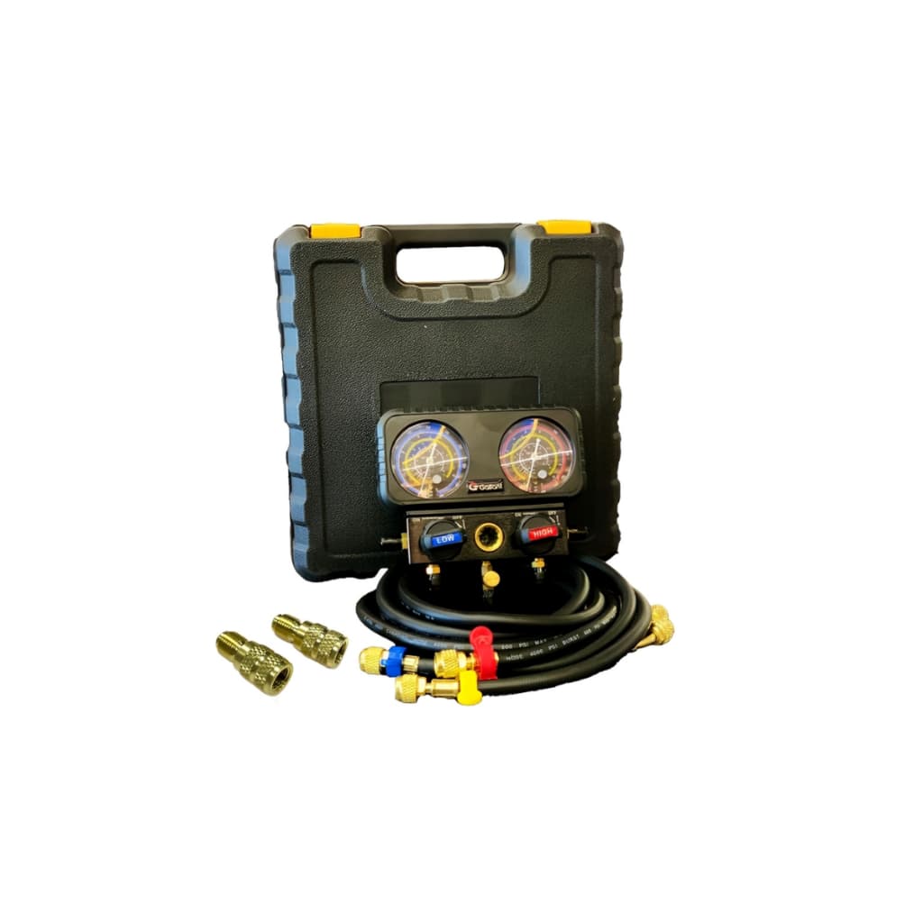 Manifold Analógico Gallant PRO R32 R410A R22 R134A com Mangueira 1,2m + Adaptador