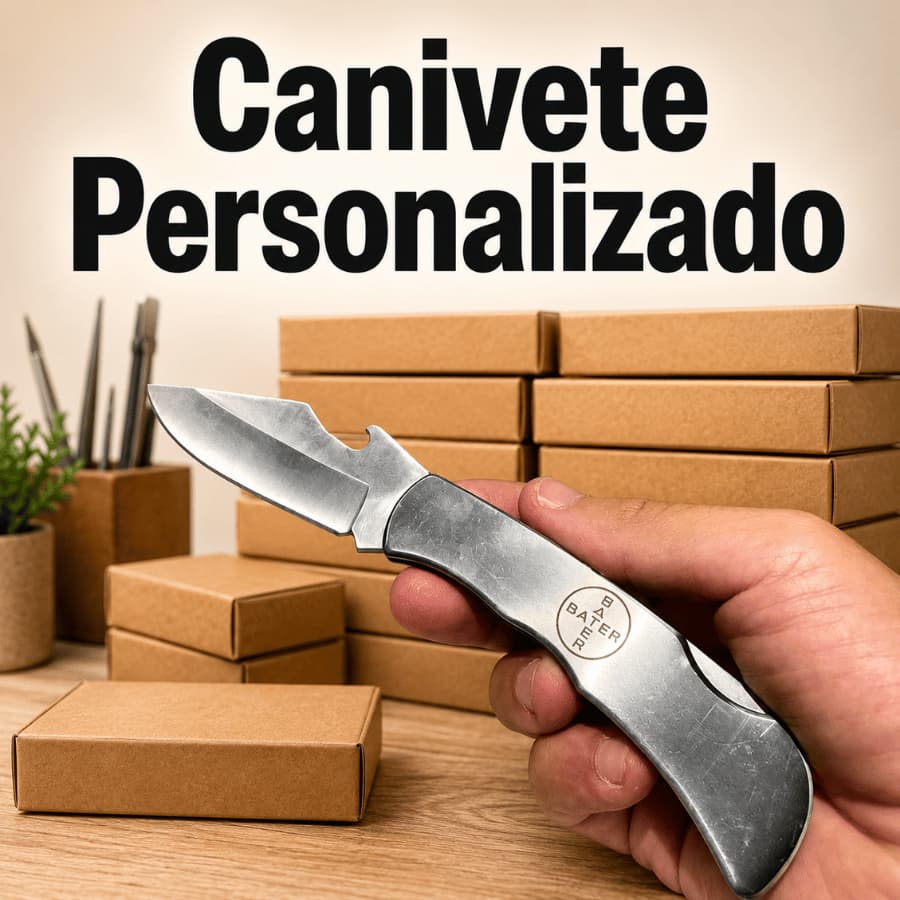 Canivete Personalizado A Lazer Aço Inox Resistente Ideal Para Bolso Pesca Dia A Dia Qualidade Premium