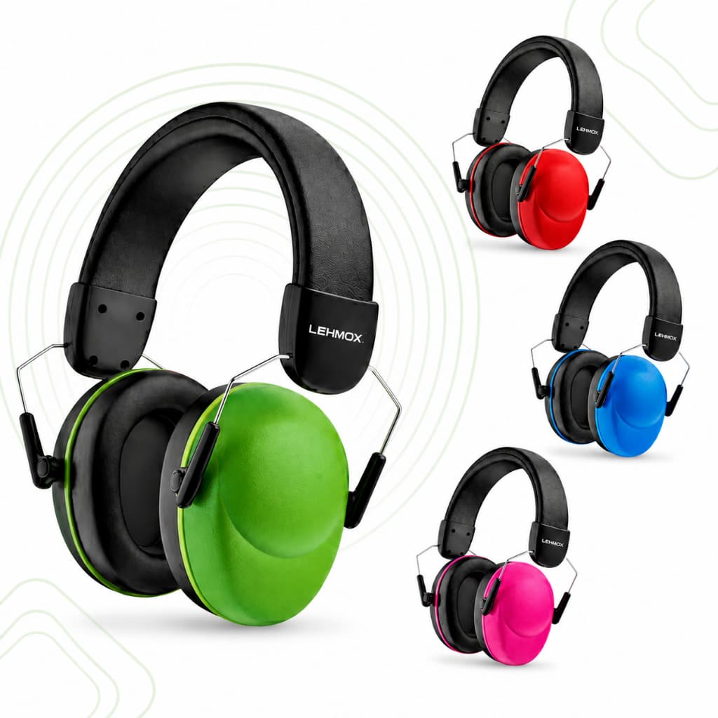 Abafador de Ruído Infantil 32dB Protetor Auricular Antirruído Ajustável para TEA TDAH Estudos Viagens e Shows