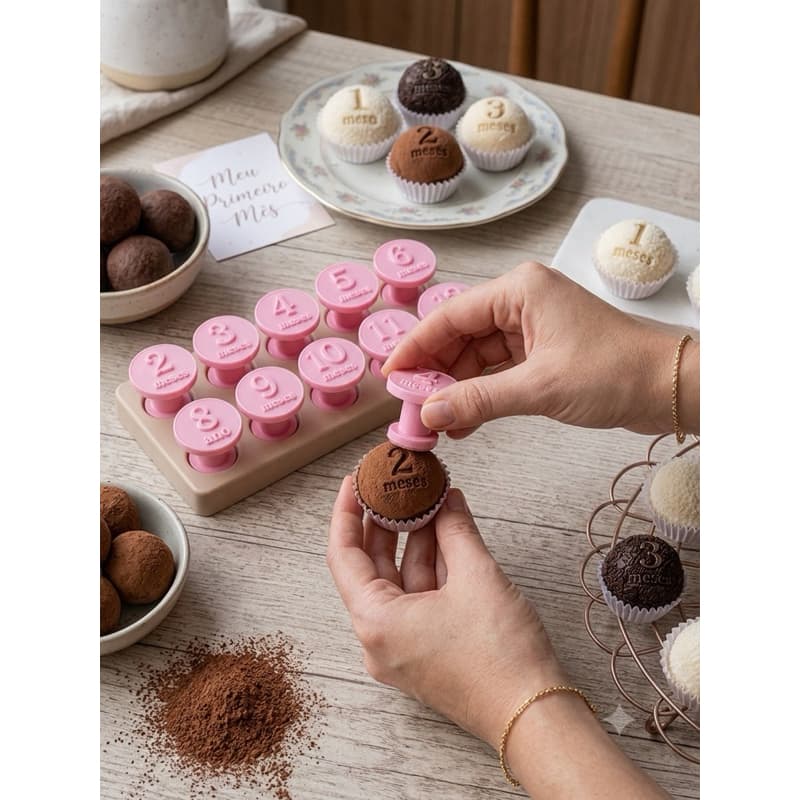 Carimbo para Brigadeiros - Mesversário